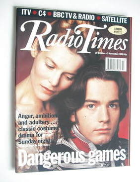Radio Times magazine - Ewan McGregor and Alice Krige cover (30 October - 5 November 1993)