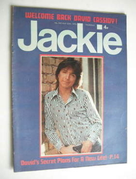 Jackie magazine - 25 May 1974 (Issue 542 - David Cassidy cover)