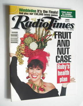 Radio Times magazine - Ruby Wax cover (8-14 July 1995)
