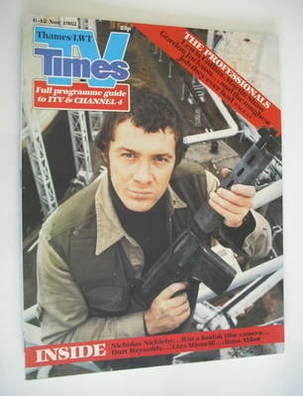 TV Times magazine - Lewis Collins cover (6-12 November 1982)