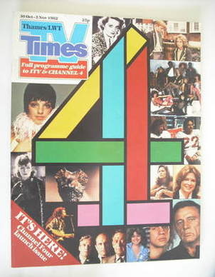 TV Times magazine - Channel 4 Launch issue (30 October - 5 November 1982)