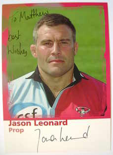 Jason Leonard autograph
