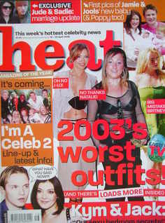 Heat magazine - 2003's Worst Outfits cover (19-25 April 2003 - Issue 215)