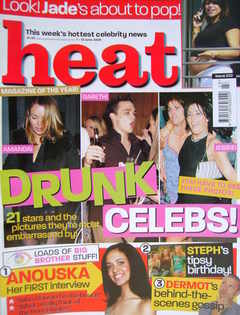 <!--2003-06-07-->Heat magazine - Drunk Celebs! cover (7-13 June 2003 - Issu