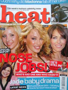 <!--2003-06-14-->Heat magazine - Nose Jobs! cover (14-20 June 2003 - Issue 