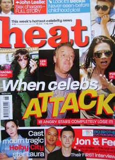 <!--2003-06-28-->Heat magazine - When Celebs Attack cover (28 June - 4 July