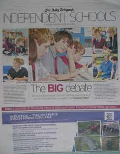 The Daily Telegraph Independent Schools newspaper supplement - 12 March 2011