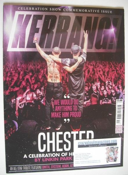 Kerrang magazine - Chester Bennington cover (4 November 2017 - Issue 1695)