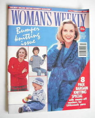 Woman's Weekly magazine (21 February 1989 - British Edition)