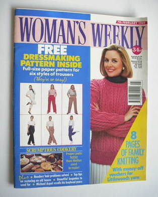 Woman's Weekly magazine (7 February 1989 - British Edition)