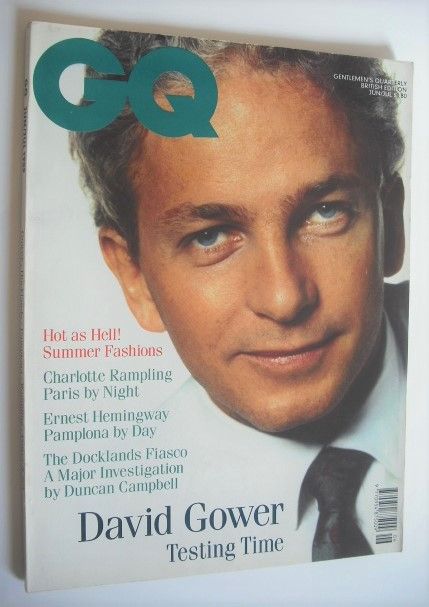 <!--1989-06-->British GQ magazine - June/July 1989 - David Gower cover