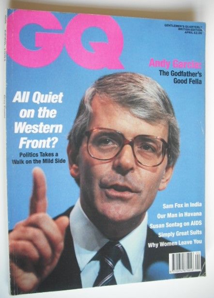 British GQ magazine - April 1991 - John Major cover