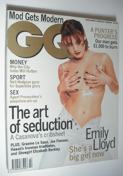 <!--1996-02-->British GQ magazine - February 1996 - Emily Lloyd cover