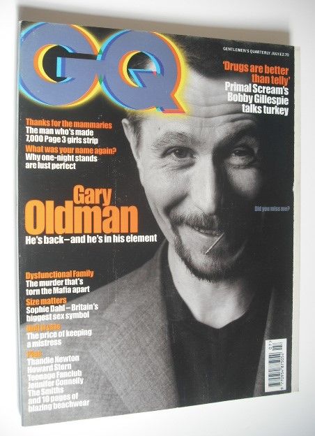 British GQ magazine - July 1997 - Gary Oldman cover