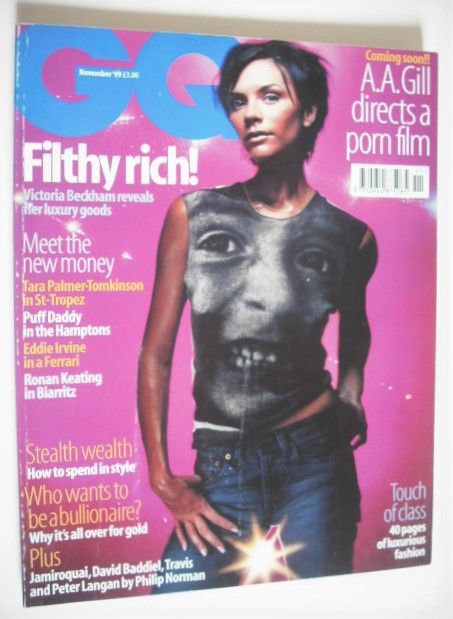 British GQ magazine - November 1999 - Victoria Beckham cover