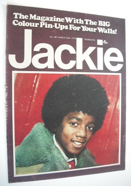 Jackie magazine - 24 March 1973 (Issue 481 - Michael Jackson cover)