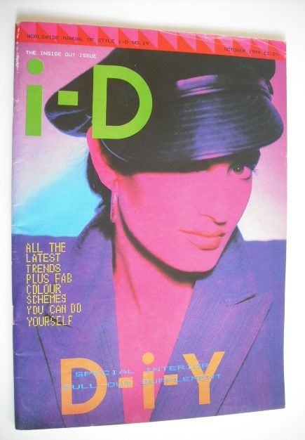 i-D magazine - Anne Pigalle cover (October 1984 - No 19)