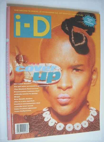 i-D magazine - Kathleen cover (March 1989 - Issue 67)