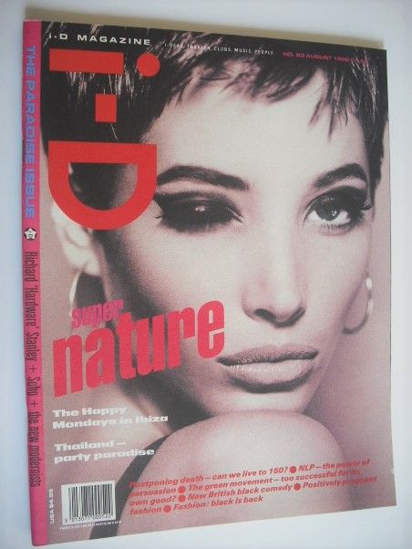 i-D magazine - Christy Turlington cover (August 1990 - Issue 83)