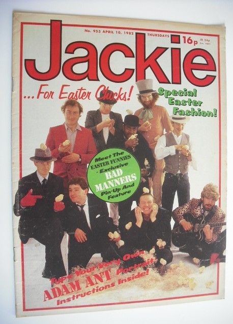 Jackie magazine - 10 April 1982 (Issue 953 - Bad Manners cover)