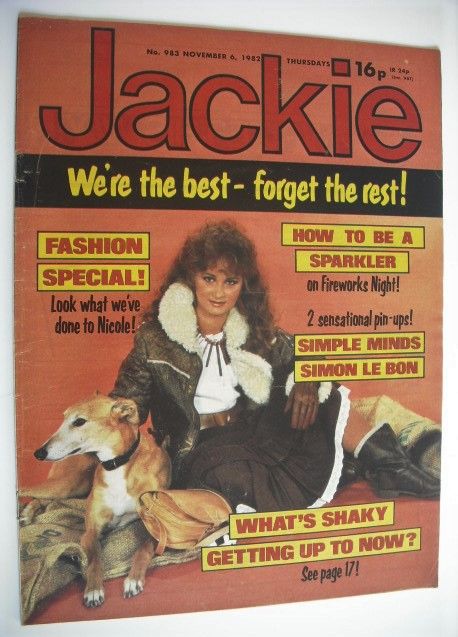 <!--1982-11-06-->Jackie magazine - 6 November 1982 (Issue 983)