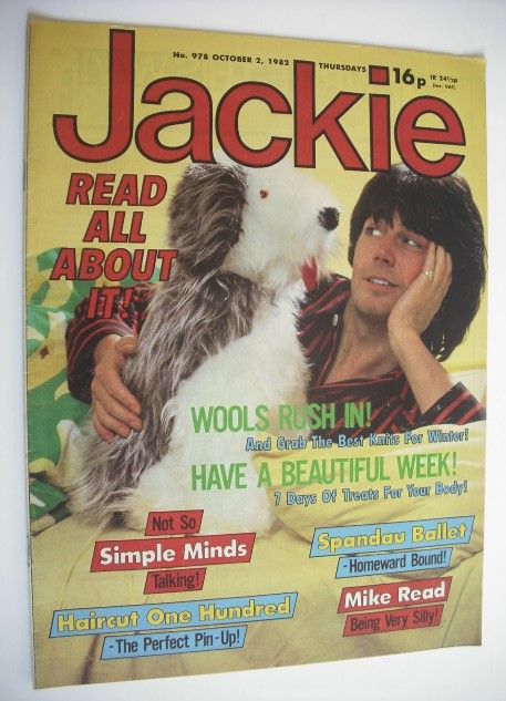 <!--1982-10-02-->Jackie magazine - 2 October 1982 (Issue 978 - Mike Read co