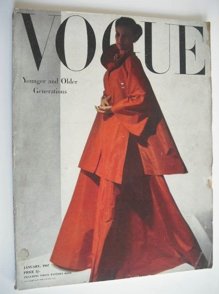British Vogue magazine - January 1947 (Vintage Issue)