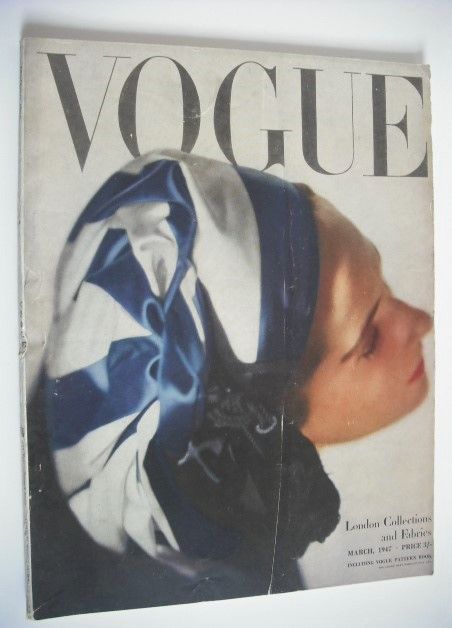 British Vogue magazine - March 1947 (Vintage Issue)