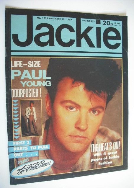Jackie magazine - 15 December 1984 (Issue 1093 - Paul Young cover)