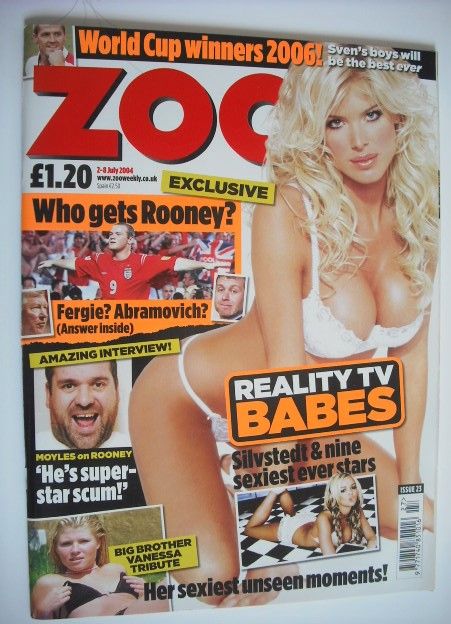 <!--2004-07-02-->Zoo magazine - Victoria Silvstedt cover (2-8 July 2004)