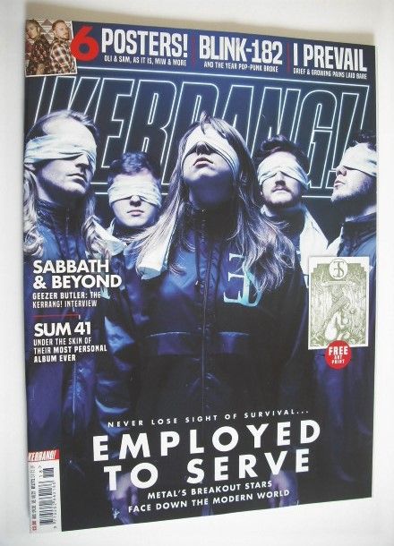 Kerrang magazine - Employed To Serve cover (4 May 2019 - Issue 1771)