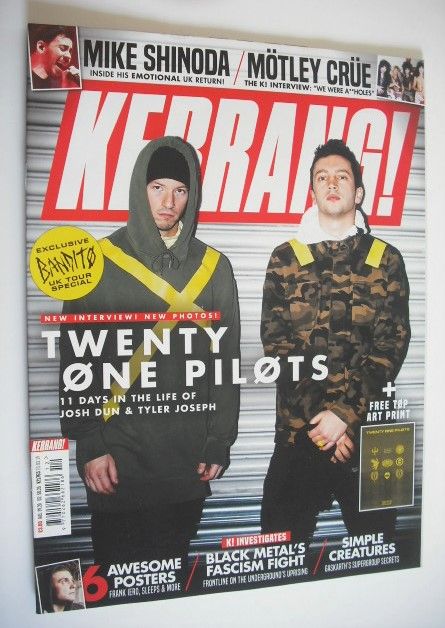 <!--2019-03-23-->Kerrang magazine - Twenty One Pilots cover (23 March 2019 