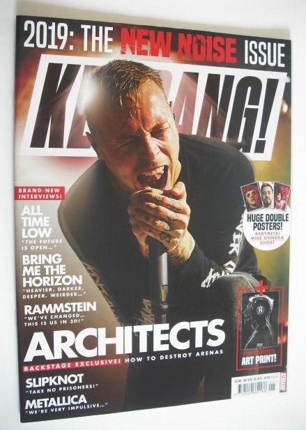 <!--2019-01-05-->Kerrang magazine - Architects cover (5 January 2019 - Issu