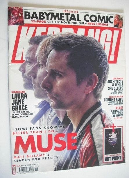 <!--2018-11-03-->Kerrang magazine - Muse cover (3 November 2018 - Issue 174