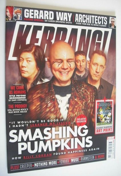 Kerrang magazine - Smashing Pumpkins cover (10 November 2018 - Issue 1747)