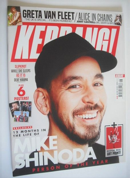 Kerrang magazine - Mike Shinoda cover (1 December 2018 - Issue 1750)