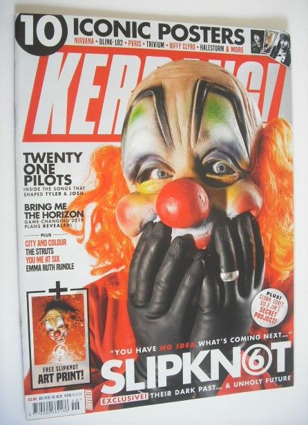 <!--2018-12-08-->Kerrang magazine - Slipknot cover (8 December 2018 - Issue