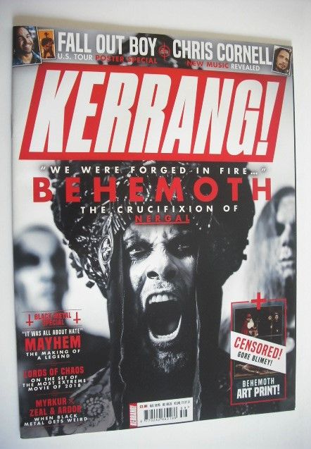 Kerrang magazine - Behemoth cover (29 September 2018 - Issue 1741)