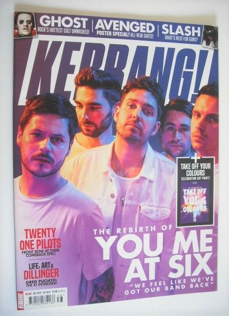 Kerrang magazine - You Me At Six cover (22 September 2018 - Issue 1740)