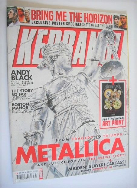 <!--2018-09-01-->Kerrang magazine - Metallica cover (1 September 2018 - Iss
