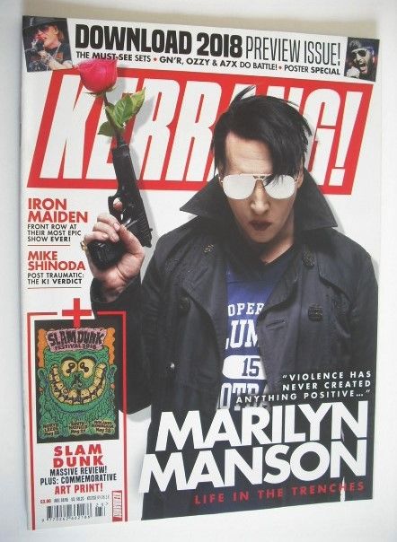 <!--2018-06-09-->Kerrang magazine - Marilyn Manson cover (9 June 2018 - Iss