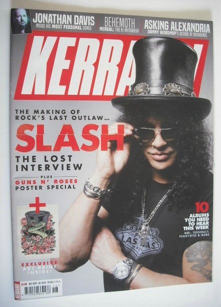<!--2018-04-21-->Kerrang magazine - Slash cover (21 April 2018 - Issue 1718