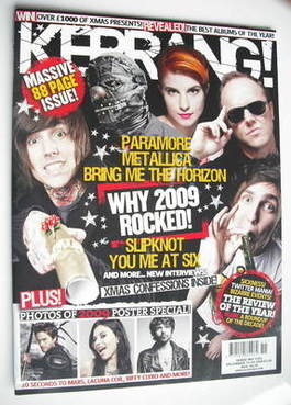 Kerrang magazine - Why 2009 Rocked cover (19-29 December 2009 - Issue 1292)