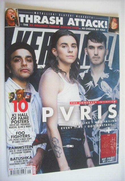 <!--2019-07-20-->Kerrang magazine - PVRIS cover (20 July 2019 - Issue 1782)