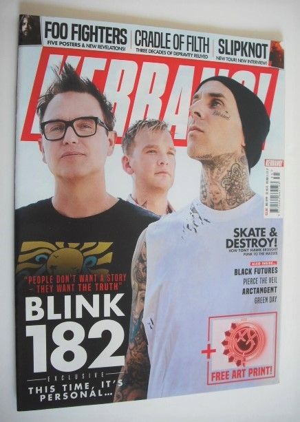 <!--2019-08-31-->Kerrang magazine - Blink-182 cover (31 August 2019 - Issue