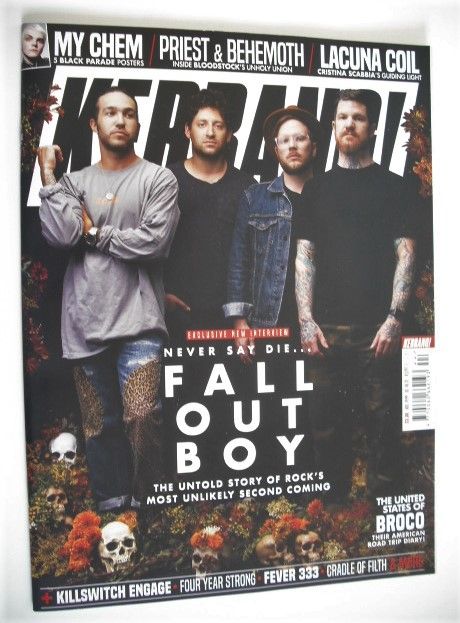 <!--2019-11-02-->Kerrang magazine - Fall Out Boy cover (2 November 2019 - I