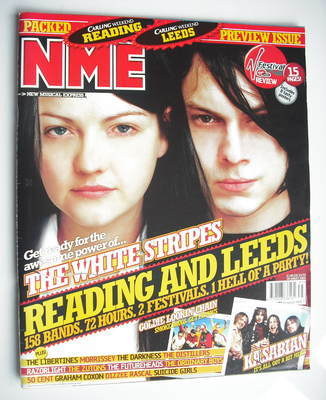 NME magazine - The White Stripes cover (28 August 2004)