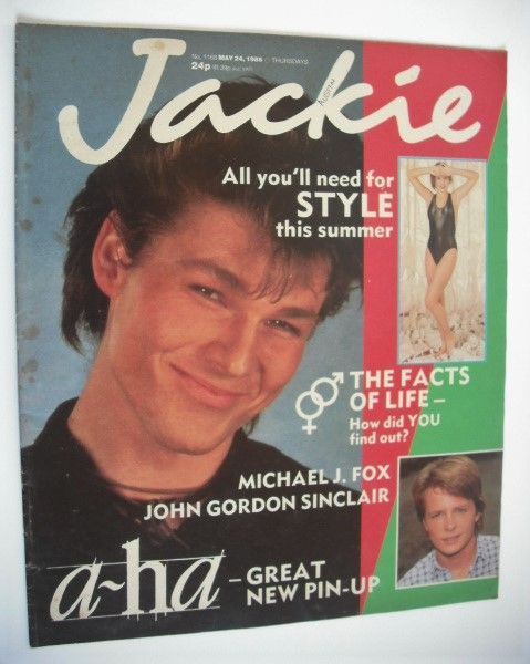 Jackie magazine - 24 May 1986 (Issue 1168 - Morten Harket cover)