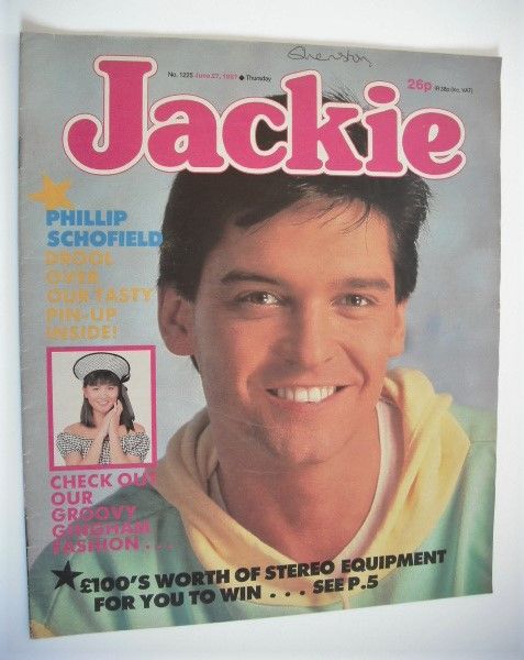 Jackie magazine - 27 June 1987 (Issue 1225 - Phillip Schofield cover)