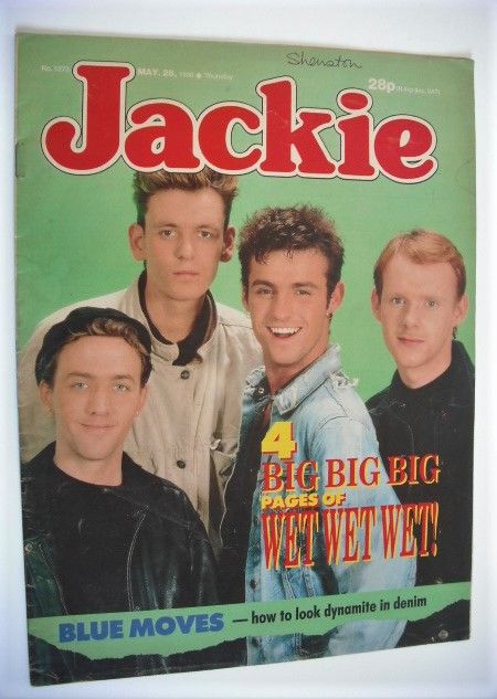 Jackie magazine - 28 May 1988 (Issue 1273 - Wet Wet Wet cover)